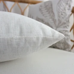 Coussin carré effet lin