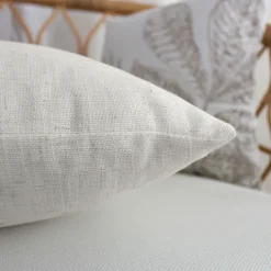 Coussin carré effet lin