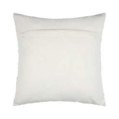 Coussin carré effet matière brodé de feuilles