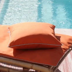 Coussin carré extérieur uni
