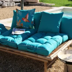 Coussin carré extérieur uni