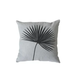 Coussin carré feuille de palmier