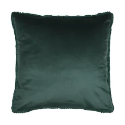 Coussin carré imitation fourrure avec recto velours