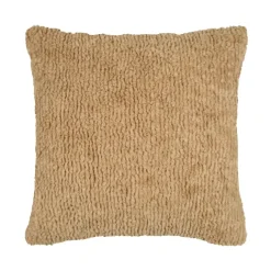 Coussin carré imitation fourrure avec recto velours