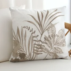 Coussin carré motif nature