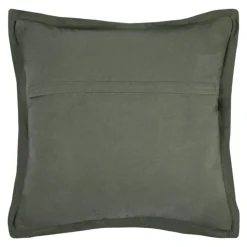 Coussin carré uni en gaze de coton surpiquée