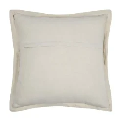 Coussin carré uni en gaze de coton surpiquée