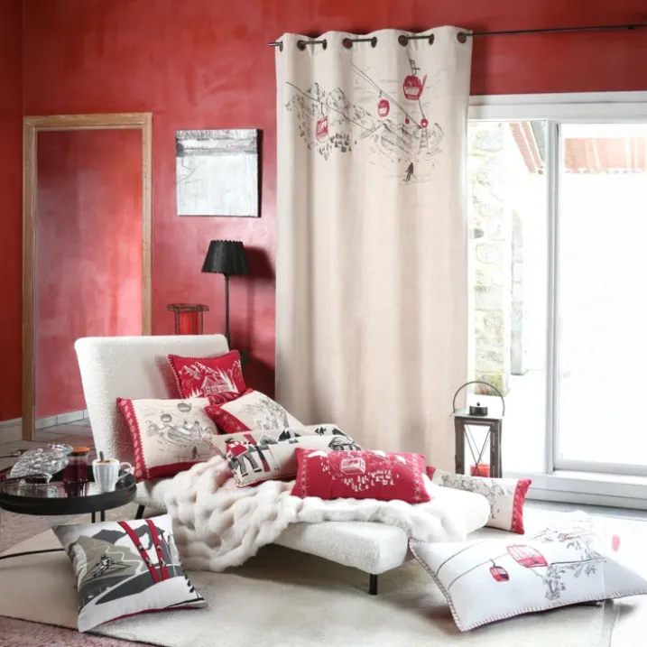 Coussin chalet montagne en coton