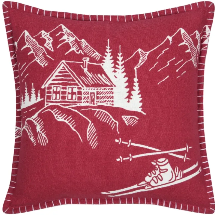 Coussin chalet montagne en coton
