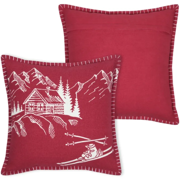 Coussin chalet montagne en coton