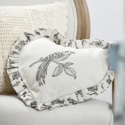 Coussin coeur style campagne chic