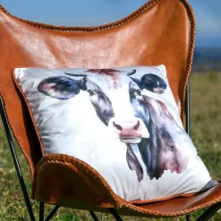 Coussin déco animalier vache