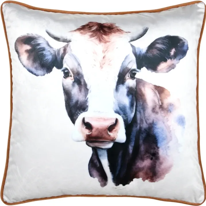 Coussin déco animalier vache