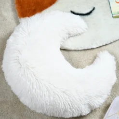 Coussin déco enfant en forme de lune