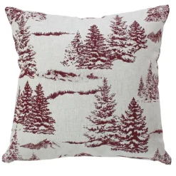 Coussin décoratif déhoussable style montagne