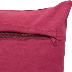 Coussin décoratif en coton brodé avec motif soleil