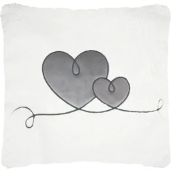 Coussin décoratif à motif cœur