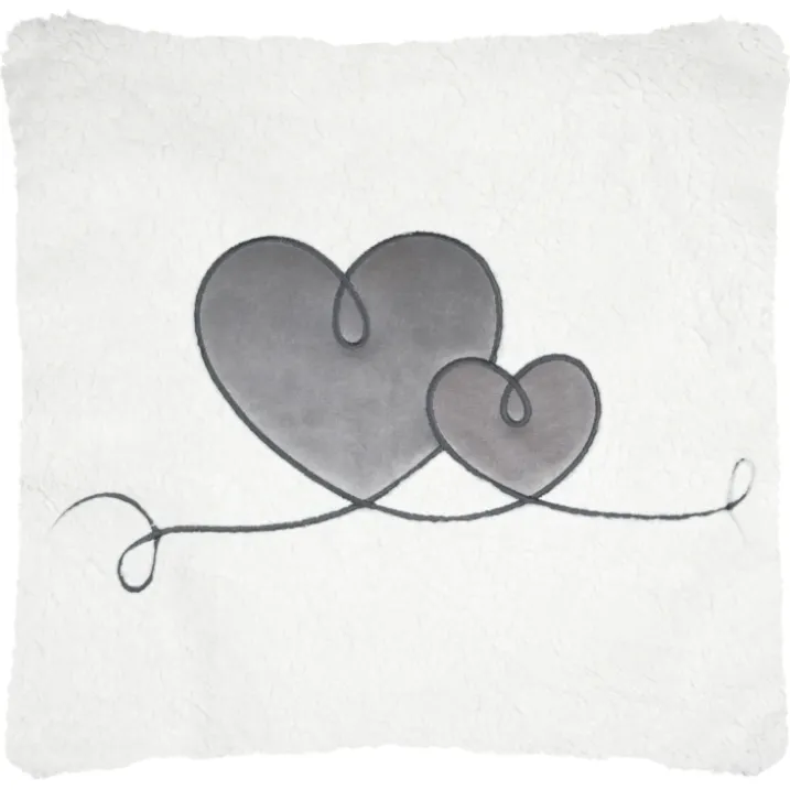 Coussin décoratif à motif cœur