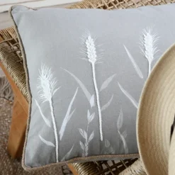 Coussin décoratif pampa en coton