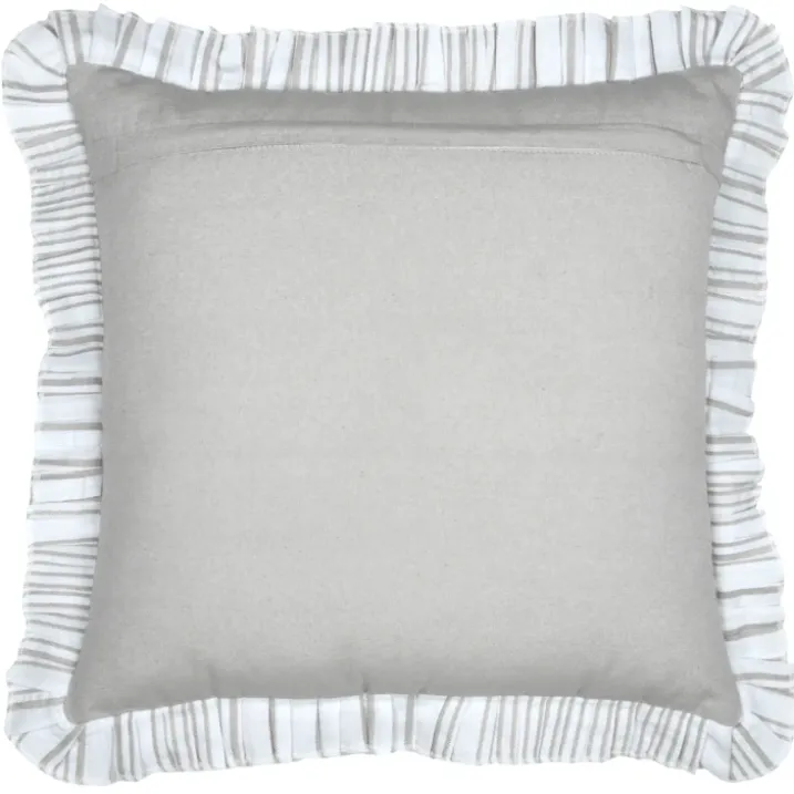 Coussin décoratif à rayures verticales
