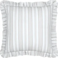 Coussin décoratif à rayures verticales
