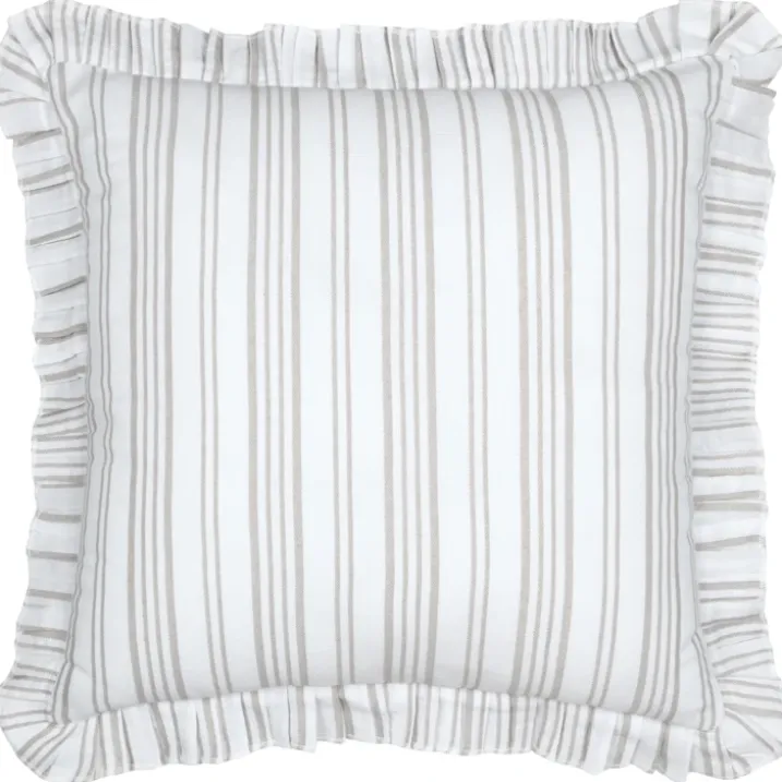Coussin décoratif à rayures verticales