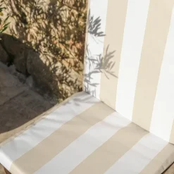 Coussin de fauteuil assise et dossier imperméableà rayures ARCACHON