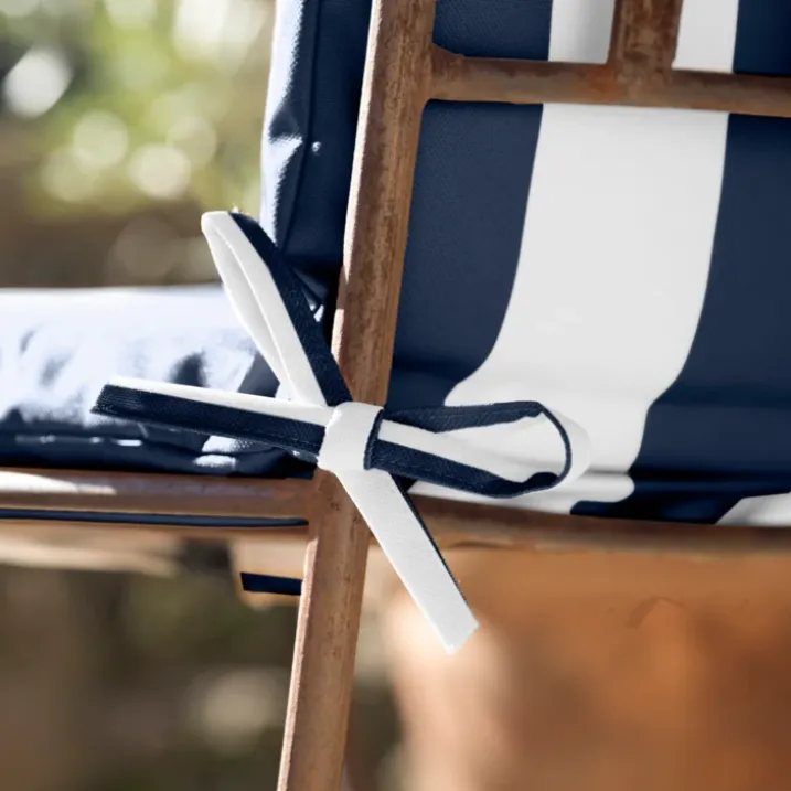 Coussin de fauteuil assise et dossier imperméableà rayures ARCACHON