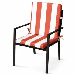 Coussin de fauteuil assise et dossier imperméableà rayures ARCACHON
