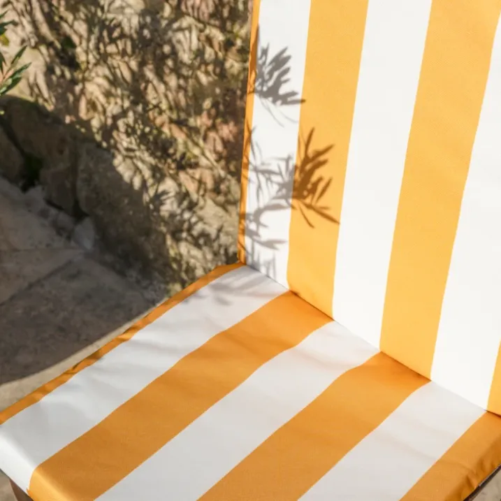 Coussin de fauteuil assise et dossier imperméableà rayures ARCACHON