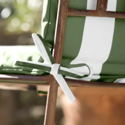 Coussin de fauteuil assise et dossier imperméableà rayures ARCACHON