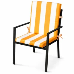Coussin de fauteuil assise et dossier imperméableà rayures ARCACHON