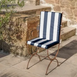 Coussin de fauteuil assise et dossier imperméableà rayures ARCACHON