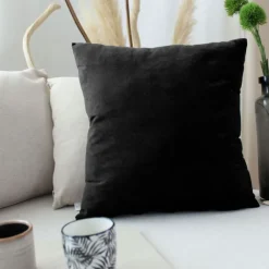 Coussin dehoussable en velours