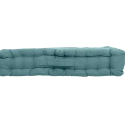Coussin de sol uni en pur coton