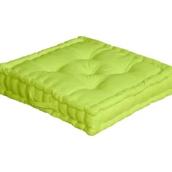 Coussin de sol uni en pur coton