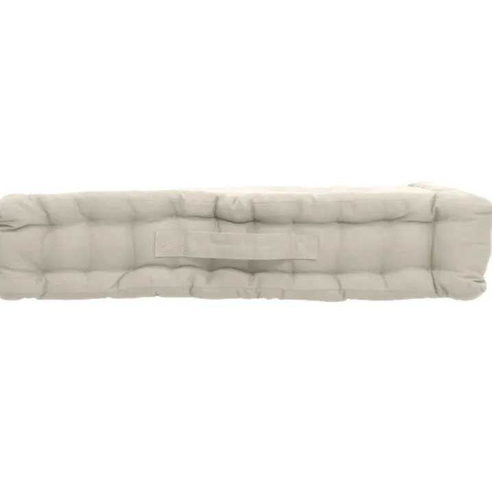Coussin de sol uni en pur coton