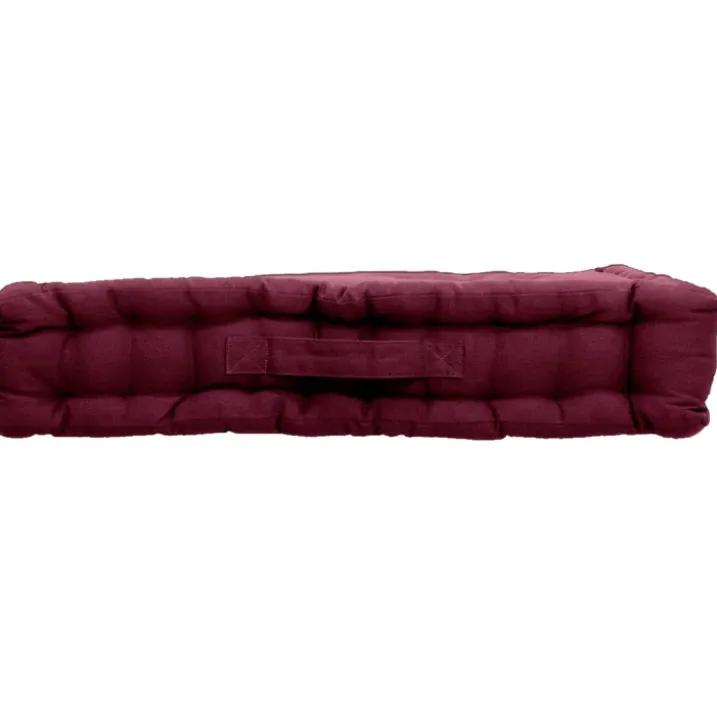 Coussin de sol uni en pur coton