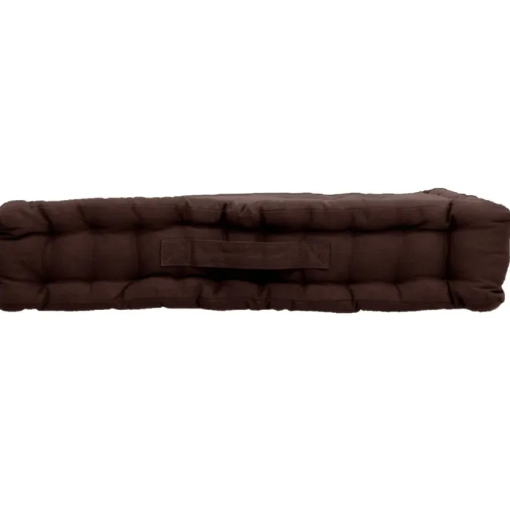 Coussin de sol uni en pur coton