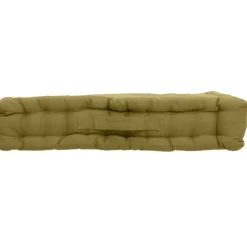 Coussin de sol uni en pur coton
