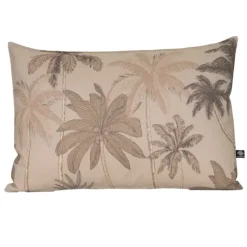 Coussin d'extérieur déperlant imprimé palmiers