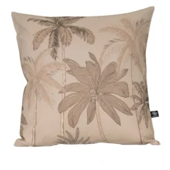 Coussin d'extérieur déperlant imprimé palmiers