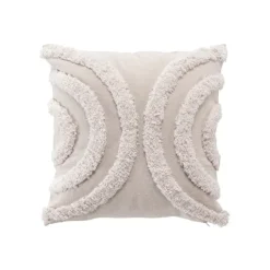 Coussin déhoussable aux motifs tuftés