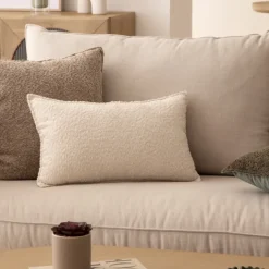 Coussin déhoussable bouclette rectangle
