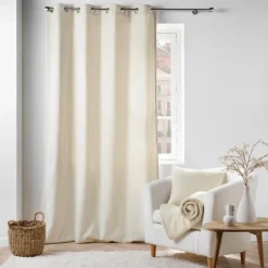Coussin déhoussable en bouclette unie