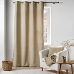 Coussin déhoussable en bouclette unie
