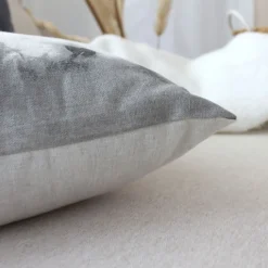 Coussin déhoussable en coton recyclé