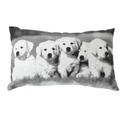 Coussin déhoussable en coton recyclé