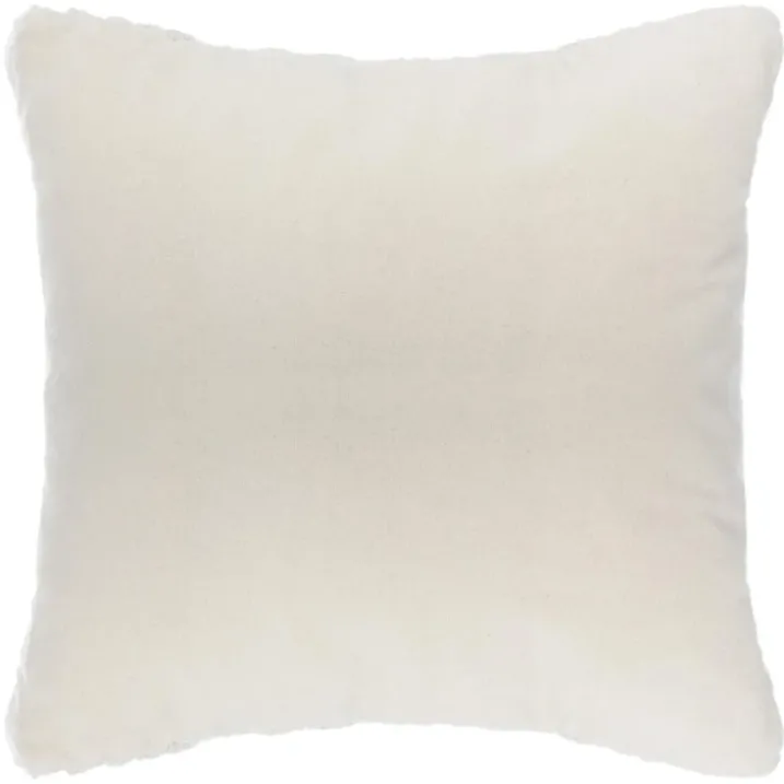 Coussin déhoussable en macramé