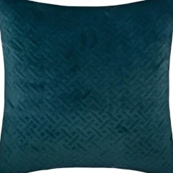 Coussin déhoussable en velours reliefé
